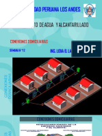 Conexiones domiciliarias de agua y desague en viviendas