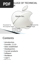 Punjab College of Technicial Education: Apple Inc