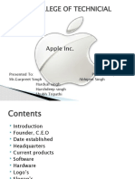 Punjab College of Technicial Education: Apple Inc