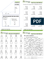 Matemática-Practicas de Refuerzo 2º-Multiplicación de Una Cifra-Septiembre