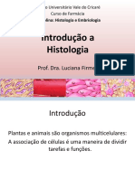 Introdução à histologia e tecidos