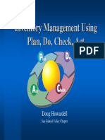 Inventory Management Using Plan, Do, Check, Act