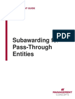 Subawarding For Pass-Through Entities