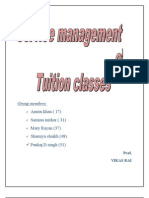 Services MGMT of Tution Class