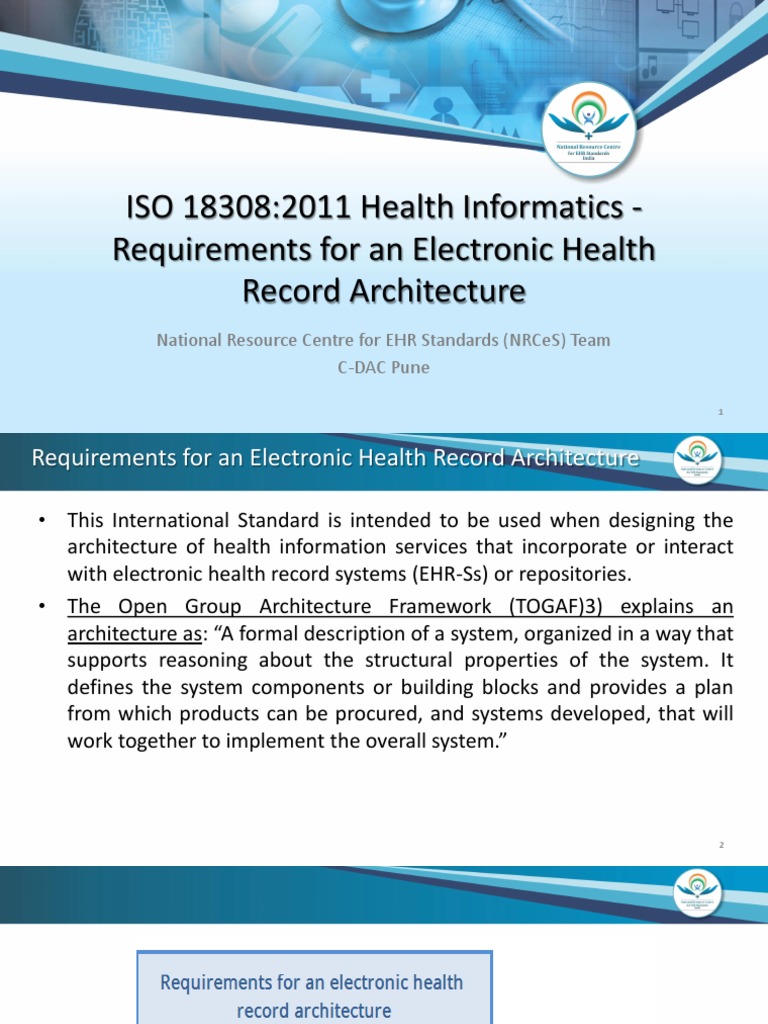 EHR Architecture Requirements Overview | PDF | Electronic Health Record ...