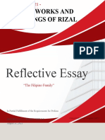 Life, Works and Writings of Rizal: Reflective Essay