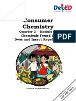 Consumer Chemistry: Quarter 3 - Module 3: Chemicals Found in Dyes and Insect Repellants