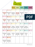 Calendario Marzo