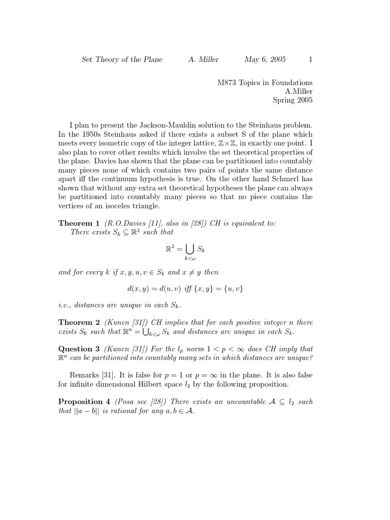 Partitioning the Plane Results in Set Theory and Topology Related to