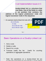 Doubly-Linked List Implementation Issues in C