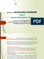 Me 221: Basic Mechanical Engineering: Formation and Properties of Steam-2