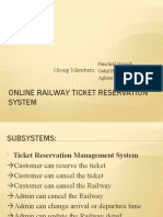Online Railway Ticket Reservation System