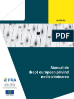 Manual de Drept European Privind Nediscriminarea