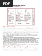 Thermocouple Questions and Answers