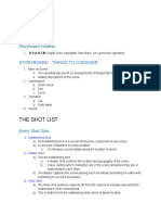 Guide Storyboard: The Shot List