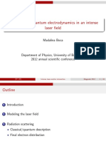 Classical and Quantum Electrodynamics in An Intense Laser Field