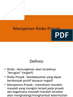 10 -Manajemen Risiko Proyek