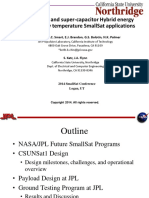 A - Li-Ion Battery and Super Capacitor Hybrid Energy System For Low Temperature SmallSat Applications