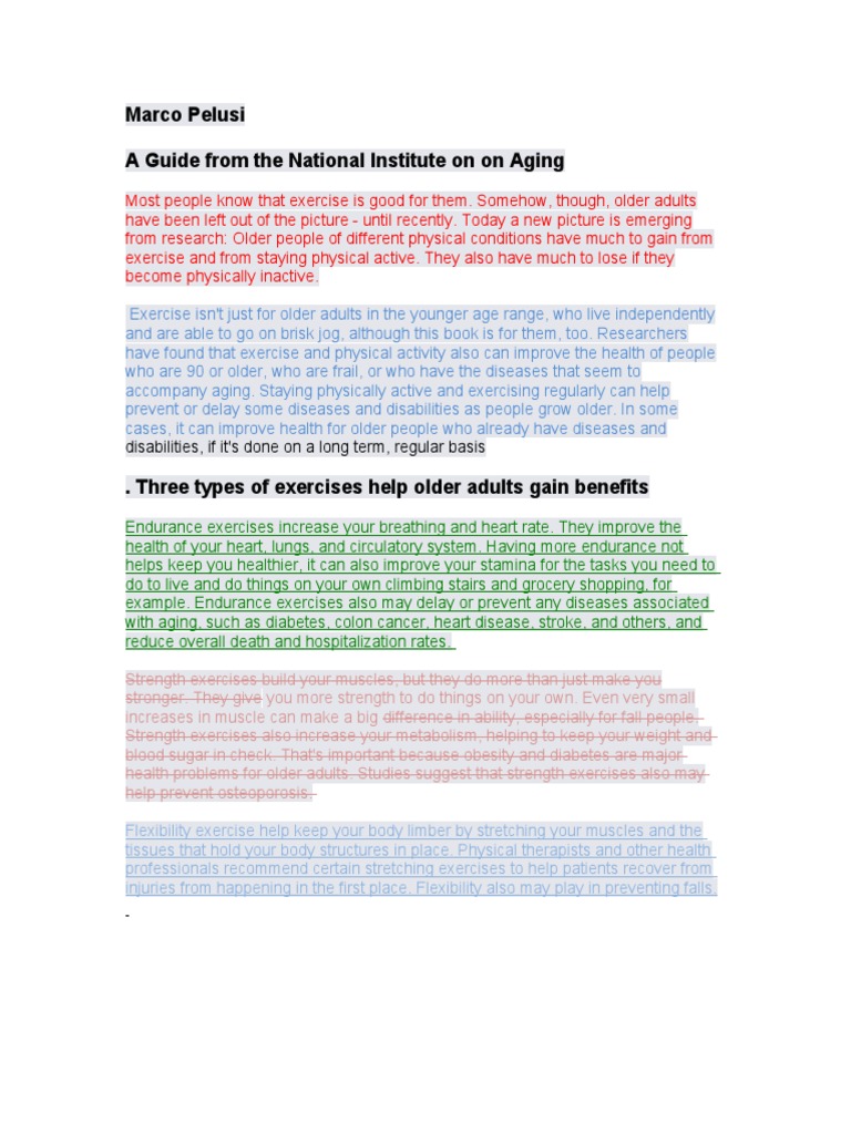 A Guide From The National Institute On On Aging | PDF