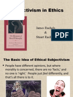 Rachels Ch. 3 - Subjectivism in Ethics