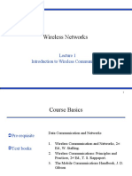 Wireless Networks: Introduction To Wireless Communication