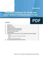 Etiquette Guidance For Email and Other Online Communication Tools