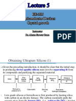 EE-205 Semiconductor Devices Crystal Growth: Instructor Dr. Ahsan Sarwar Rana