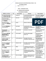 (Grade 6) 2a Vocabulary List