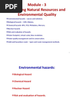 Module 3 A Sustaining Natural Resources and Environmental Quality 3