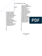 Grade 7 AVELLANA 2021-2022 Student Roster