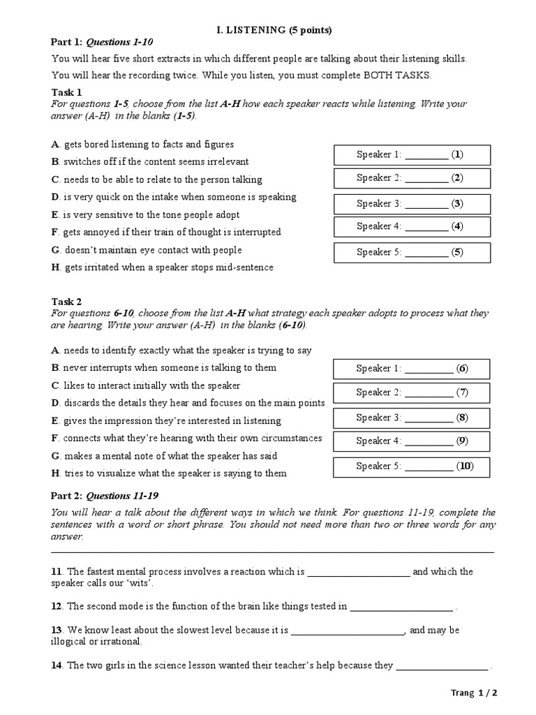 Practice Test (2020) - 3 | PDF | Employment | Human Nature