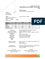 Indonesia Economic Outlook: 2020 Key Indicators Outlook Summary