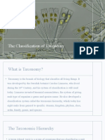 The Classification of Taxonomy