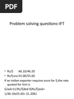 Problem Solving questions-IFT