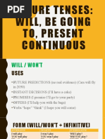 Future Will Be Going To Present Continuous