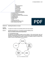 Course Module: CC Sales Course Outline:: Fig. 1.1 Core of Marketing Concepts