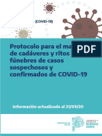 Protocolo para El Manejo de Cadáveres de Casos COVID-19