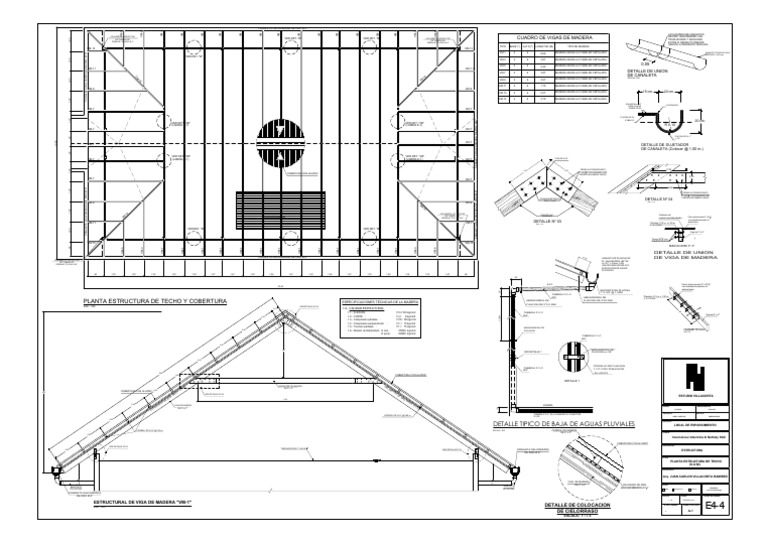 Diseño de Estructura de Techo 4 Aguas | PDF | Bienes manufacturados