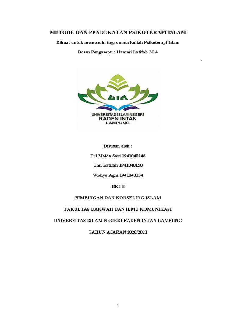 Psikoterapi Kelompok 2 1 Pdf