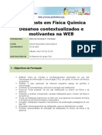 Webquests em Física Química Desafios Contextualizados e Motivantes Na WEB