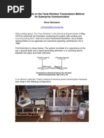 Experiments on the Tesla Wireless Transmission Method-ed