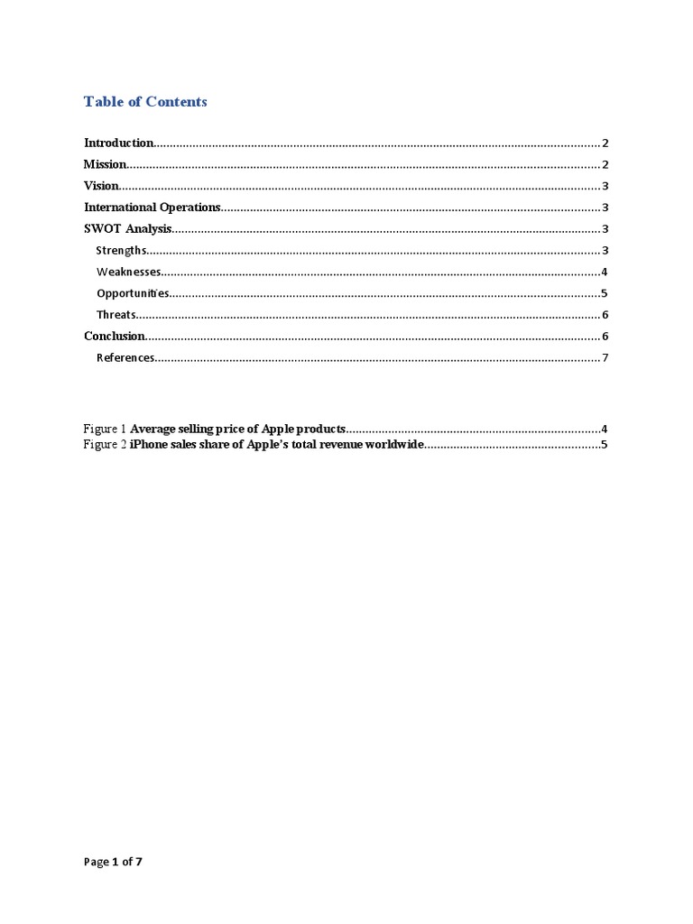 Strategic Management Apple Business Report | PDF | Apple Inc. | Ios