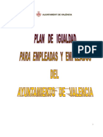 Plan de Igualdad de Empleadas y Empleados Del Ayuntamiento de Valencia