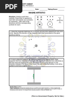 Magne-Artistic!: Learning Activity Sheet