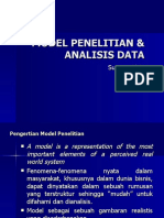 Model Penelitian & Analisis Data
