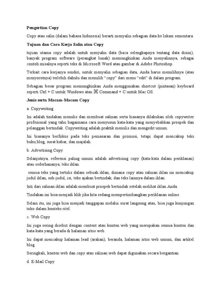 TILDA Pengertian Copy Paste | PDF
