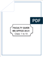 Faculty Guide Class 1st To 8th 2020-21