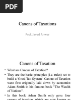 Topic 3 Canons of Taxation