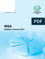 1 MSA Syllabus Summer 2021