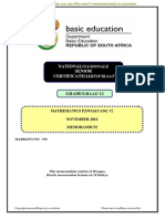 Mathematics P2 Nov 2016 Memo Afr & Eng